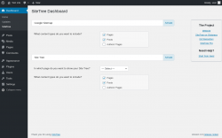 Page screenshot: Dashboard → SiteTree