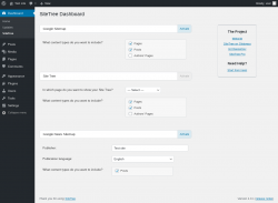 Page screenshot: Dashboard → SiteTree