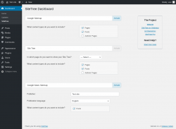 Page screenshot: Dashboard → SiteTree