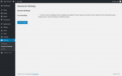 Page screenshot: SiteTree → Advanced Settings