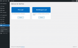 Page screenshot: SiteTree → Leaves