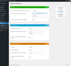 Page screenshot: SiteTree