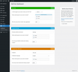 Page screenshot: SiteTree