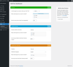 Page screenshot: SiteTree
