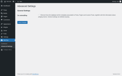 Page screenshot: SiteTree → Advanced Settings