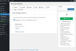 Page screenshot: Login Redirect