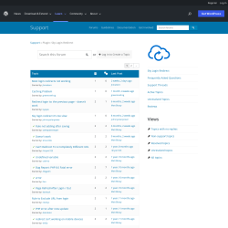 Page screenshot: Login Redirect → Support Forum