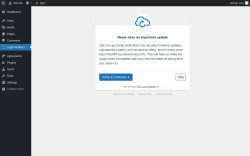 Page screenshot: Sky Login Redirect ‹ Test site — WordPress