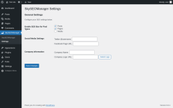 Page screenshot: SkySEOManager &rarr; Settings