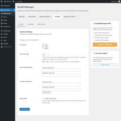 Page screenshot: SkyPlugins &rarr; Settings
