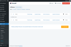 Page screenshot: SliceWP → Affiliates