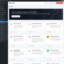 Page screenshot: SliceWP → Add-ons