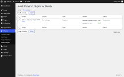 Page screenshot: Plugins  &rarr; Install Plugins