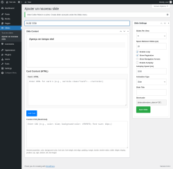 Page screenshot: Slides &rarr; Ajouter un nouveau slide