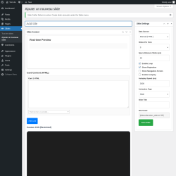 Page screenshot: Slides &rarr; Ajouter un nouveau slide