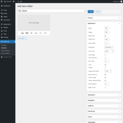 Page screenshot: Slider Pro &rarr; Add New