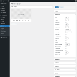 Page screenshot: Slider Pro &rarr; Add New