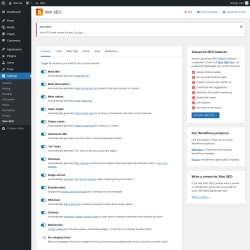 Page screenshot: Slim SEO ‹ Test site — WordPress