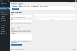 Page screenshot: Portfolios &rarr; Portfolio Category