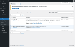 Page screenshot: Plugins &lsaquo; Test site &mdash; WordPress