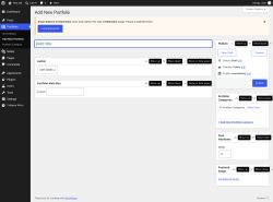 Page screenshot: Portfolios &rarr; Add New Portfolio