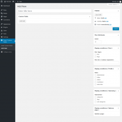 Page screenshot: Smart Custom Fields &rarr; Add New