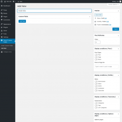 Page screenshot: Smart Custom Fields &rarr; Add New