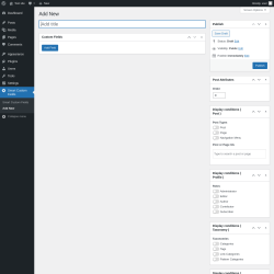 Page screenshot: Smart Custom Fields &rarr; Add New