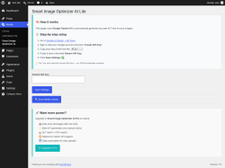 Page screenshot: Media &rarr; Smart Image Optimizer AI