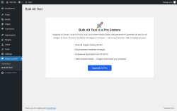 Page screenshot: Smart Local AI &rarr; Bulk Alt Text