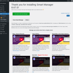 Page screenshot: Smart Manager → Docs & Support