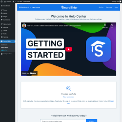 Page screenshot: Smart Slider → Help center