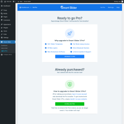 Page screenshot: Smart Slider → Go Pro