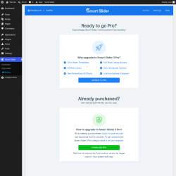 Page screenshot: Smart Slider &rarr; Go Pro