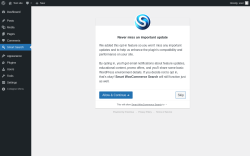 Page screenshot: Smart Search &lsaquo; Test site &mdash; WordPress