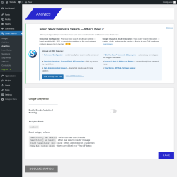 Page screenshot: Smart Search &rarr; Analytics