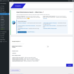 Page screenshot: Smart Search &rarr; Analytics