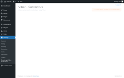 Page screenshot: Settings &rarr; Smartarget Viber &ndash; Contact Us