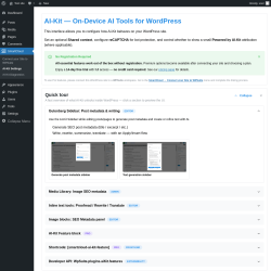 Page screenshot: SmartCloud &rarr; AI-Kit Settings