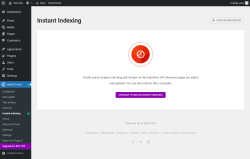 Page screenshot: SmartCrawl → Instant Indexing
