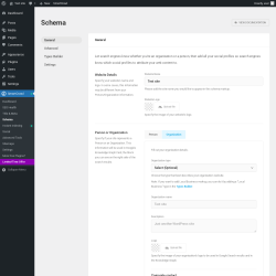 Page screenshot: SmartCrawl → Schema