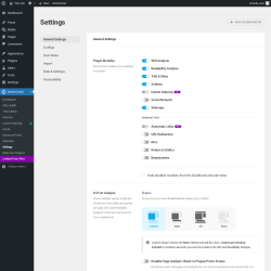 Page screenshot: SmartCrawl → Settings