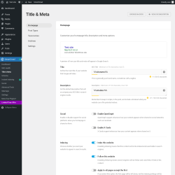 Page screenshot: SmartCrawl → Title & Meta