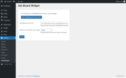 Page screenshot: Settings &rarr; SJB Manager