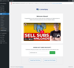 Page screenshot: SmartPay → Getting Started