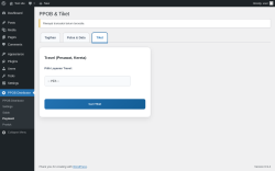 Page screenshot: PPOB Distributor &rarr; Payment &rarr; Tiket