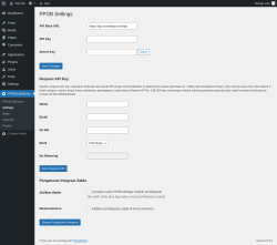 Page screenshot: PPOB Distributor &rarr; Settings