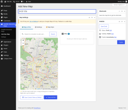 Page screenshot: Smjrifle Interactive Maps &rarr; Add New Map