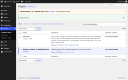 Page screenshot: Plugins &lsaquo; Test site &mdash; WordPress