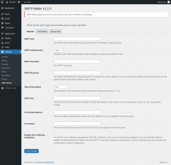 Page screenshot: Settings → SMTP Mailer